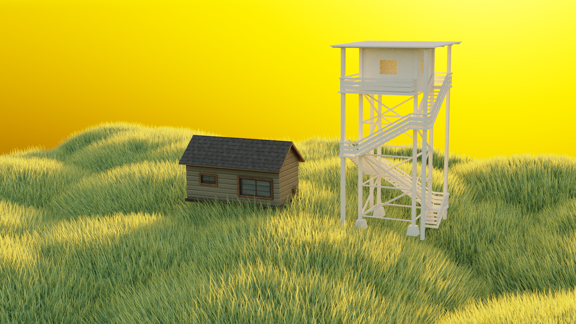 Stylized nature environment
